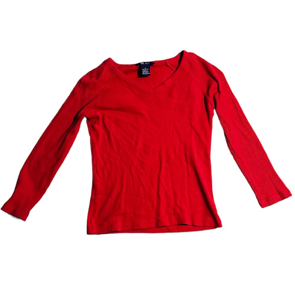 Red 3/4 Sleeve Top